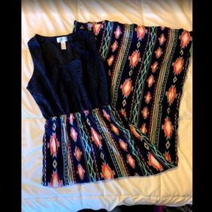 Tribal Print Maxi Dress